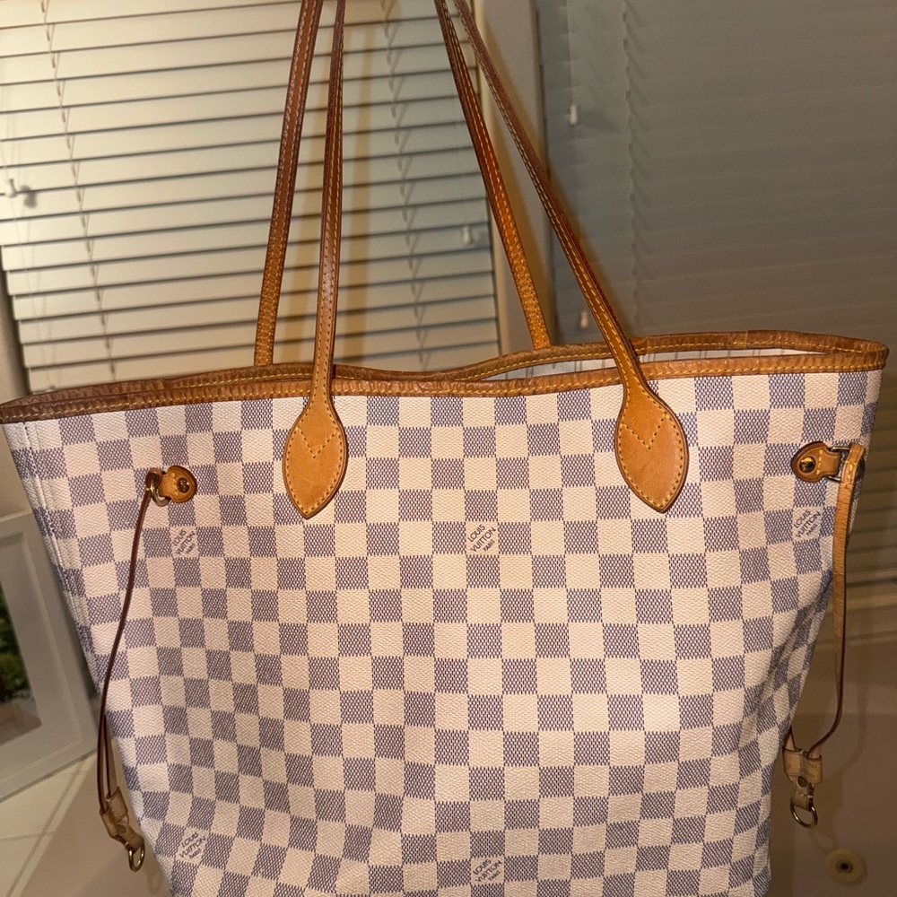 Louis Vuitton neverfull  Tote Damier MM? Light Gray and Cream - Picture 2 of 11